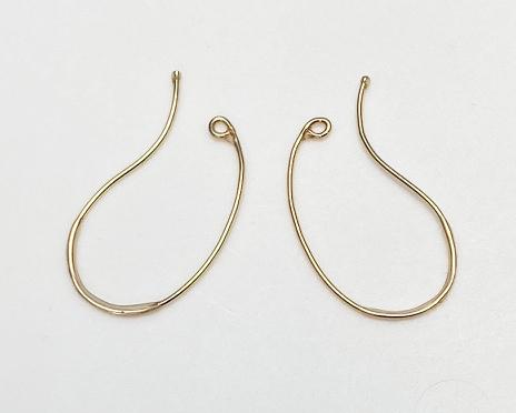 痛くないイヤカフ金具（ゴールドカラー）