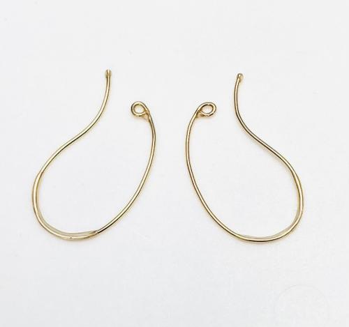 【送料無し】痛くないイヤカフ金具（ゴールドカラー）